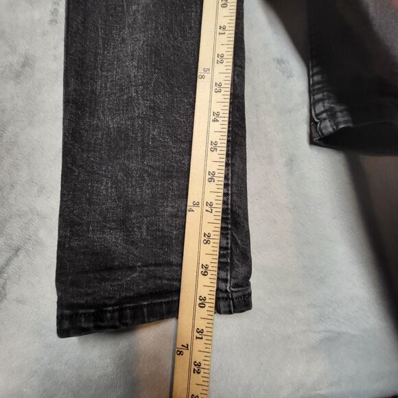 Levi's 511 Jeans Mens 28x30 Black Denim Slim Fit Stretch Five Pocket Zip Fly - Picture 7 of 10